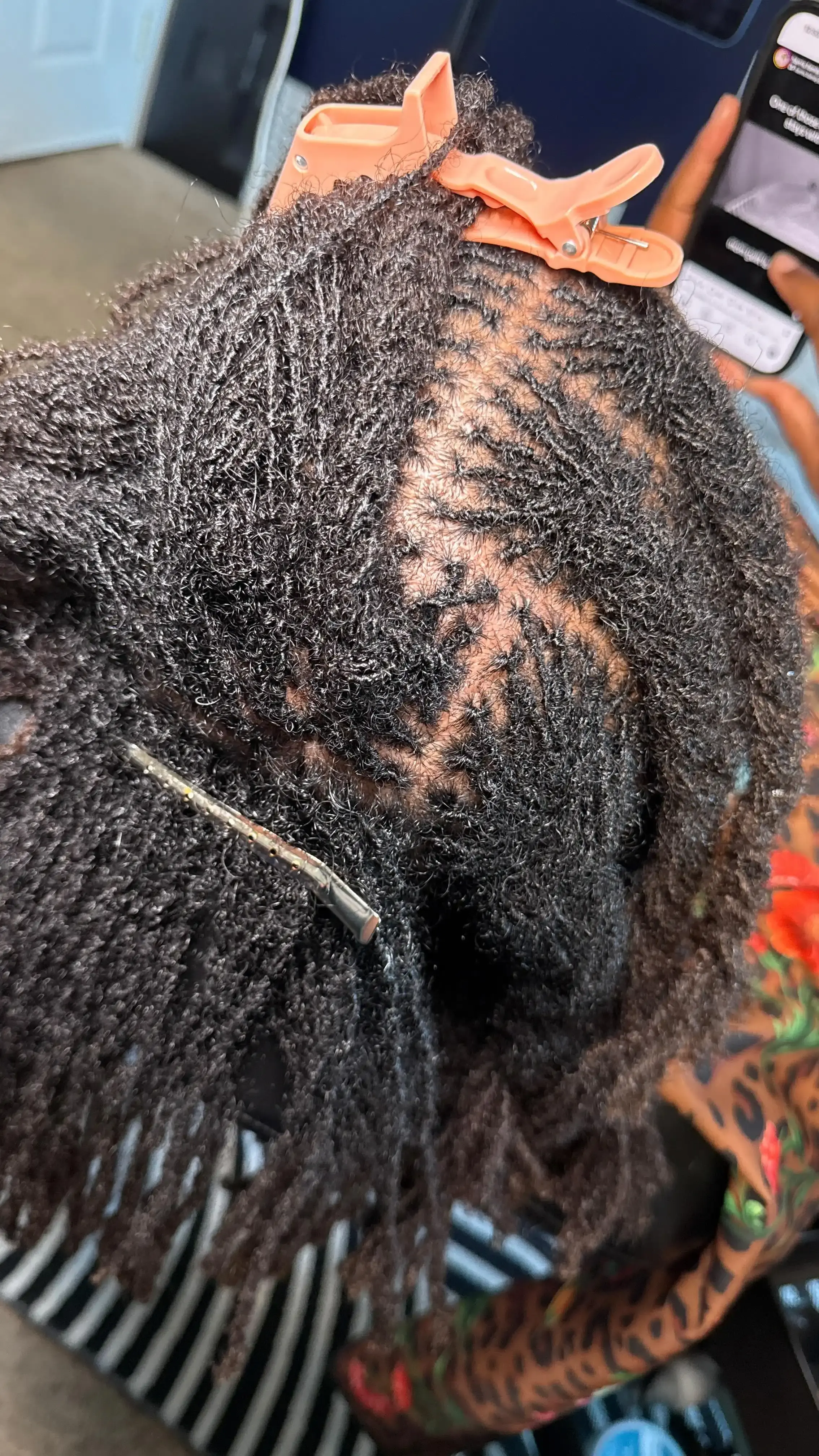 Detailed microloc grid pattern showing precise parting and installation technique