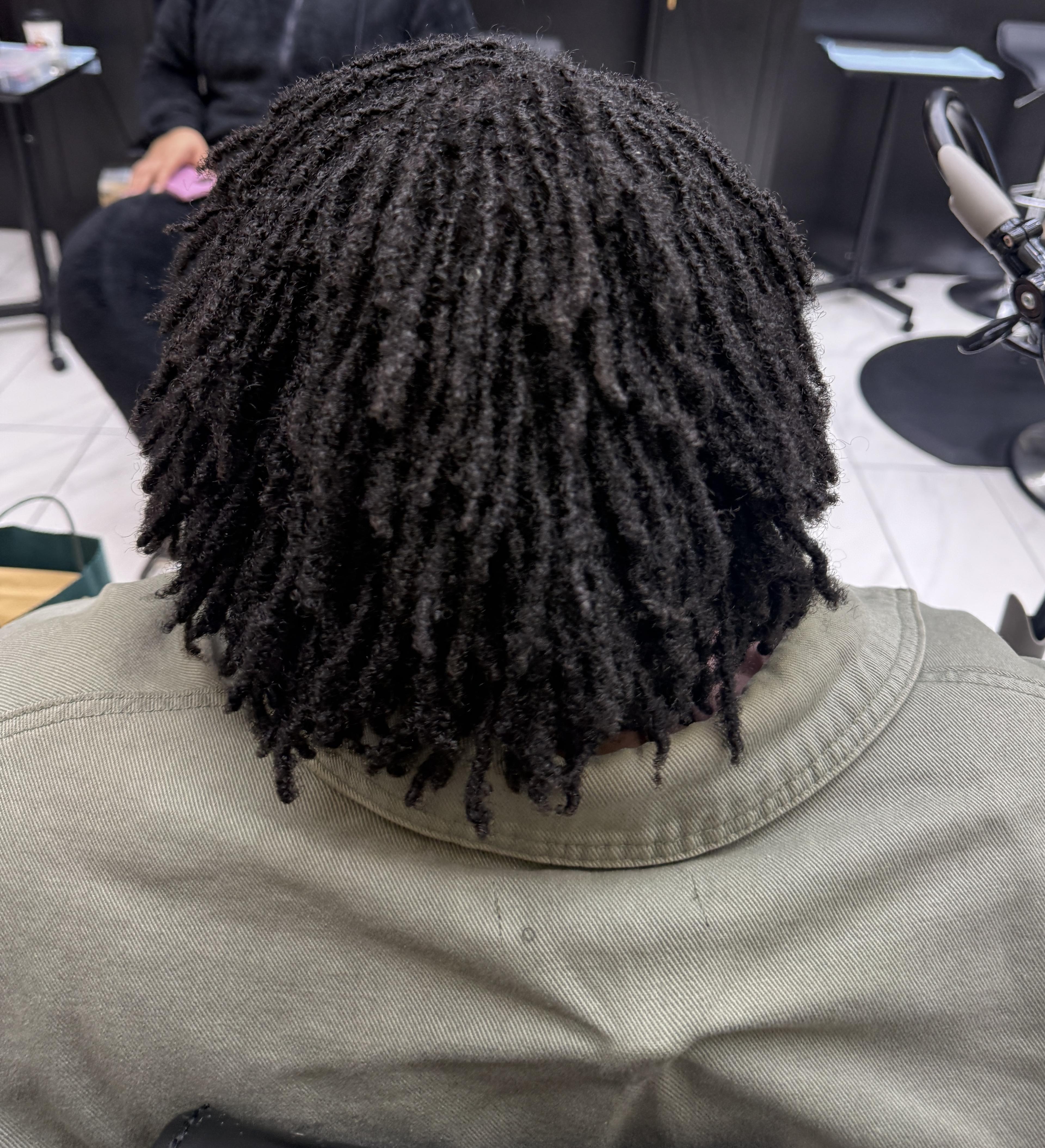 Jasmine — tighter curl pattern microlocs after 1+ year