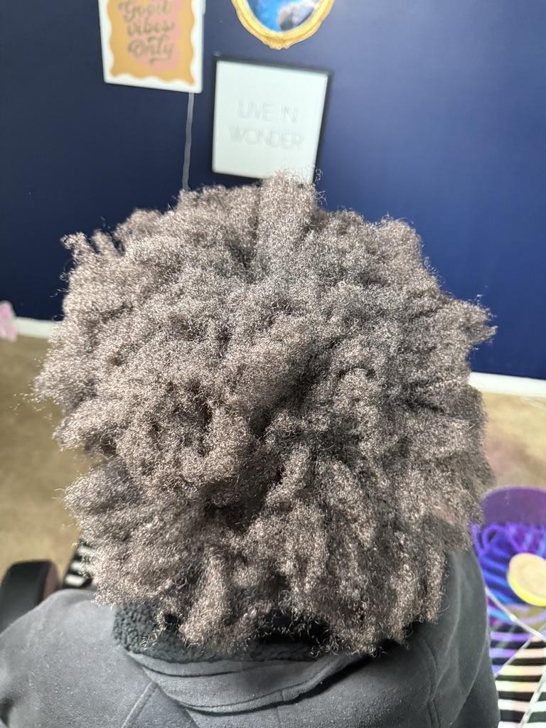 Tia — tighter curl pattern before Sisterlocks™ installation
